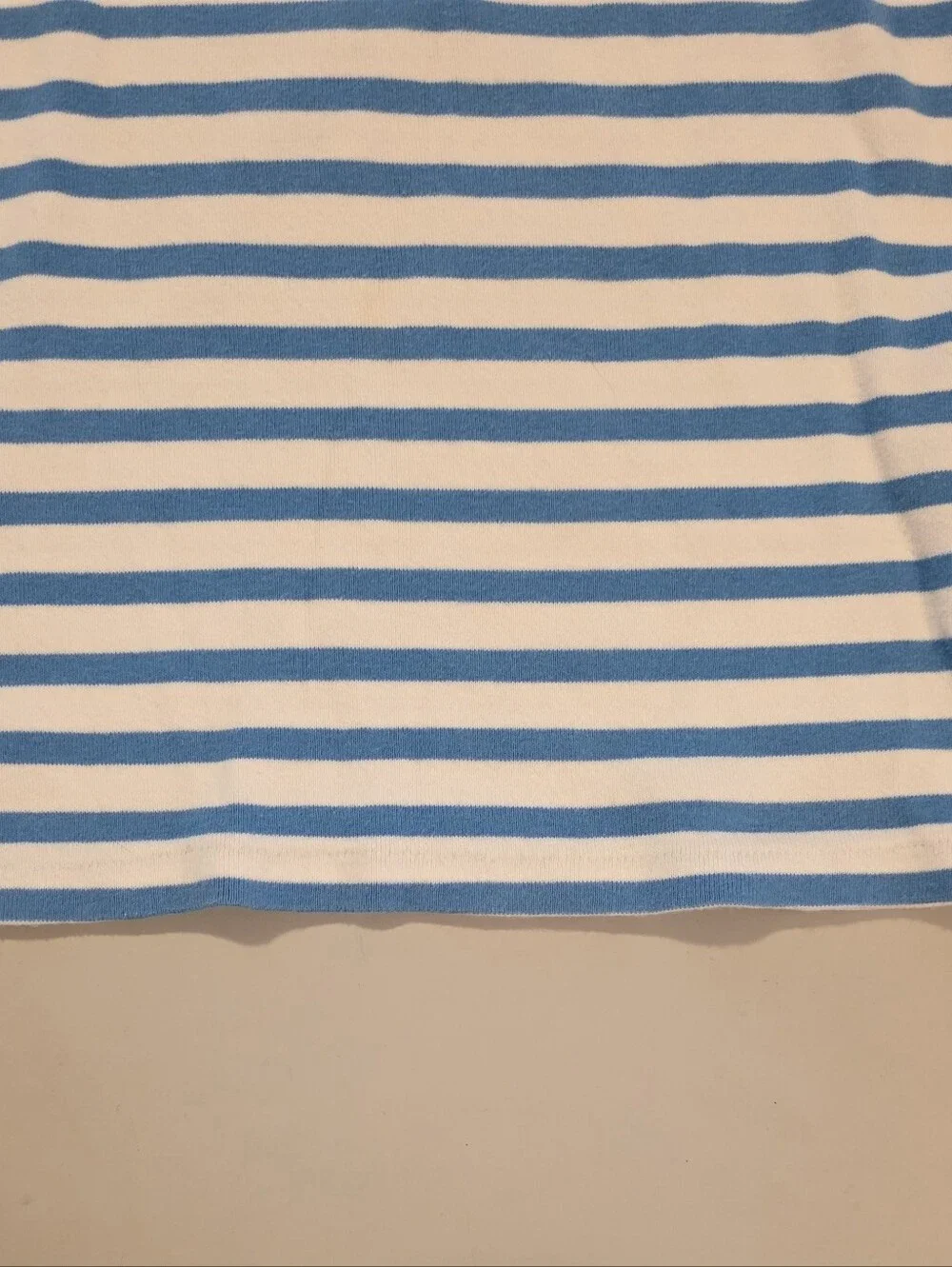 Ralph Lauren Boys Striped Polo T‑Shirt Blue White Classic Pony Logo Size M